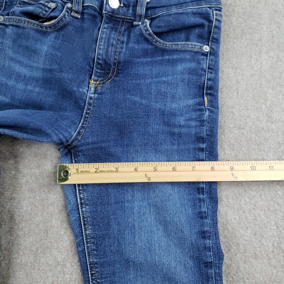 Rag & Bone Jeans Womens 26 Blue 10 Inch Ankle Skinny Mad River Mid Rise Stretch - Picture 6 of 16